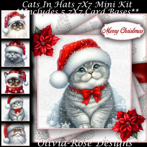 Cats In Hats Mini Kit 7X7