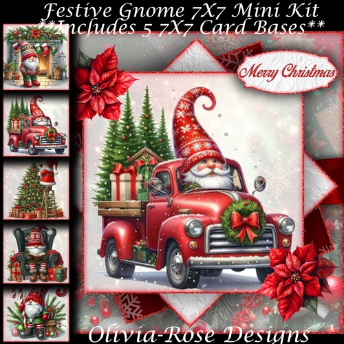 Festive Gnome Mini Ki 7X7