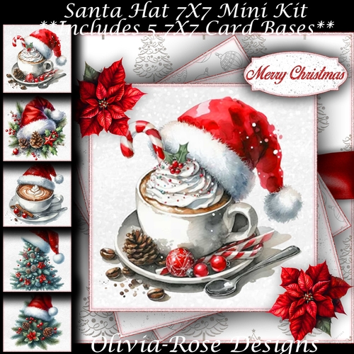 Santa Hat Mini Kit 7X7