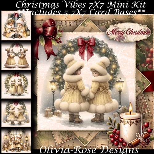 Christmas Vibes  Mini Kit 7X7