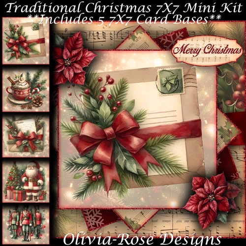 Traditional Christmas Mini Kit 7X7