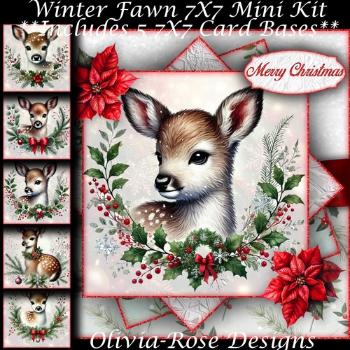 Winter Fawn Mini Kit 7X7