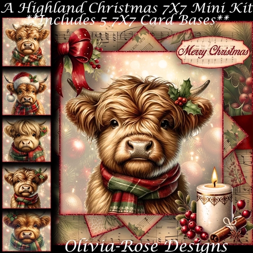 A Highland Christmas Mini Kit 7X7