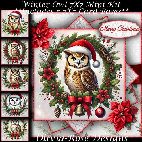 Winter Owl Mini Kit 7X7