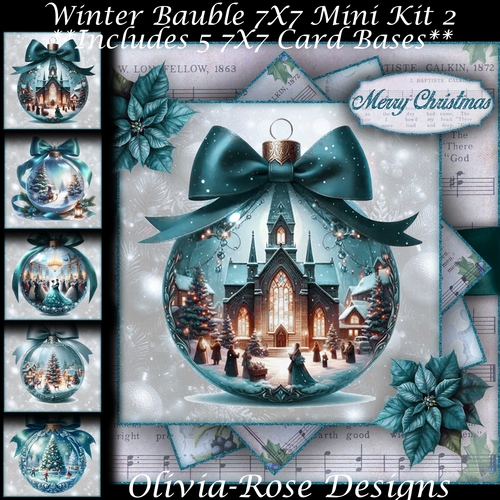Winter Bauble Mini Kit 2 7X7