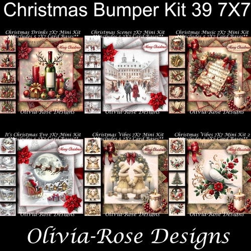 Christmas Bumper Kit 39 7X7