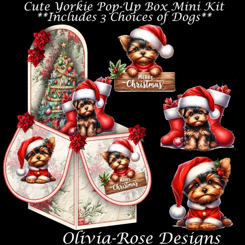 Cute Yorkie Pop-Up Box Mini Kit
