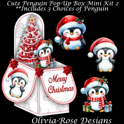 Cute Penguin Pop-Up Box Mini Kit 2