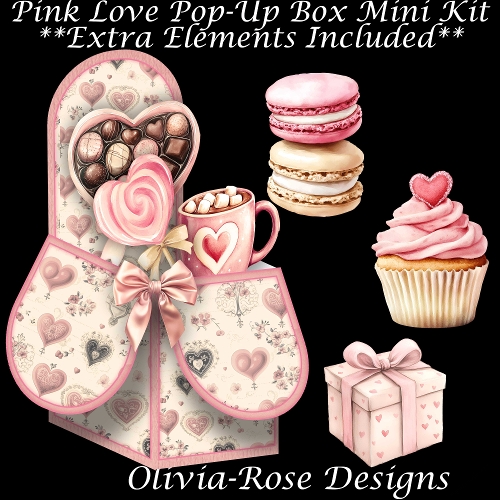 Pink Love Pop-Up Box Mini Kit 