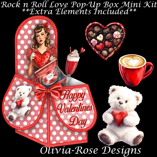 Rock n Roll Love Pop-Up Box Mini Kit 