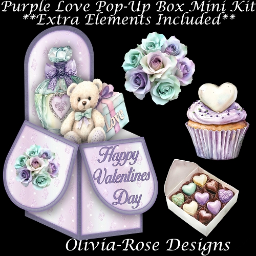 Purple Love Pop-Up Box Mini Kit 