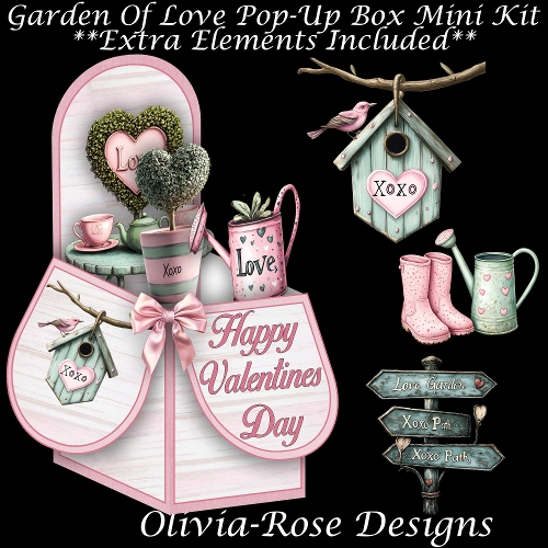 Garden Of Love Pop-Up Box Mini Kit 