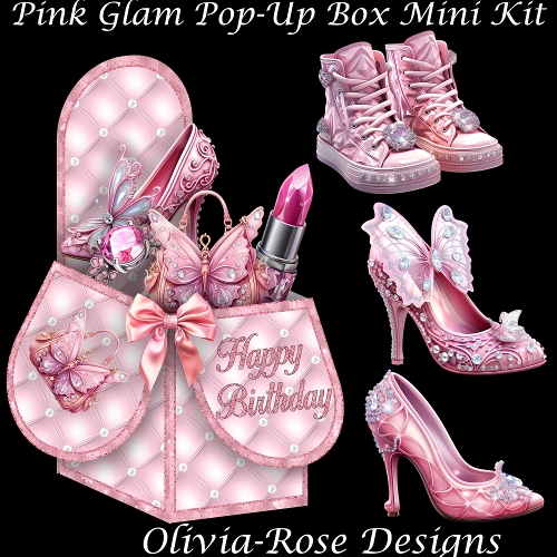 Pink Glam Pop-Up Box Mini Kit