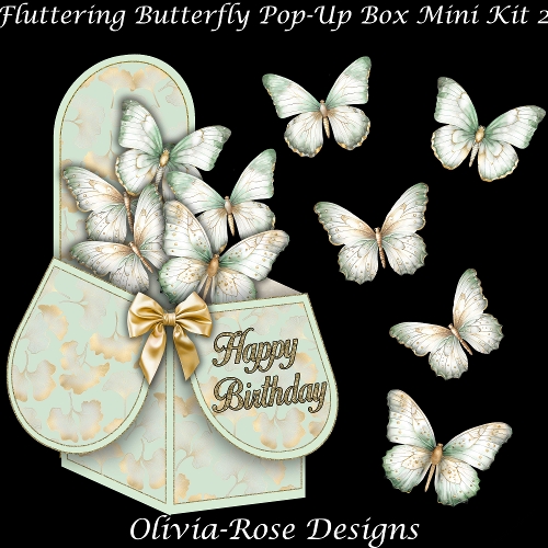 Fluttering Butterfly Pop-Up Box Mini Kit 2