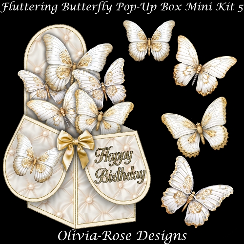 Fluttering Butterfly Pop-Up Box Mini Kit 5