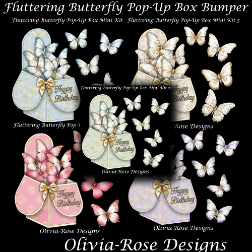 Fluttering Butterfly Pop-Up Box Bumper Kit 
