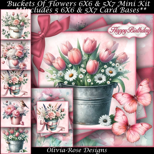 Buckets Of Flowers Mini Kit