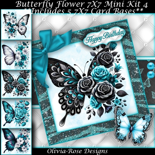 Butterfly Flowers Mini Kit 4
