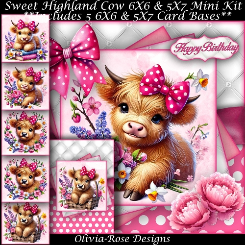 Sweet Highland Cow Mini Kit