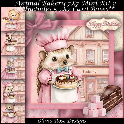 Animal Bakery Mini Kit 2 7X7