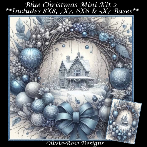 Blue Christmas Mini Kit 2  