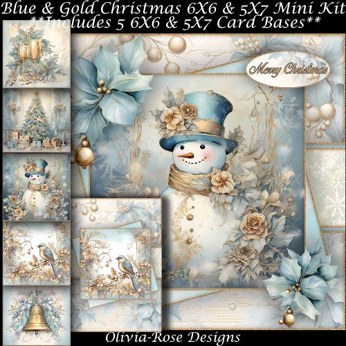 Blue & Gold Christmas Mini Kit 