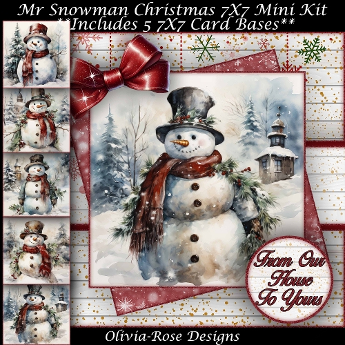 Mr Snowman Mini Kit 7x7