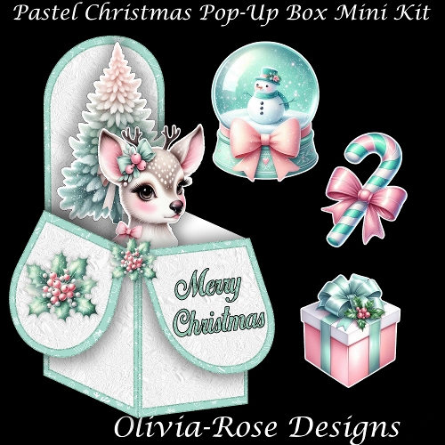 Pastel Christmas Pop-Up Box Mini Kit