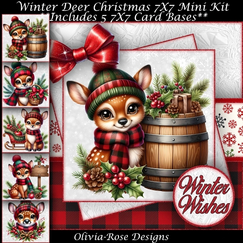 cup1389428_104105 - Winter Deer Mini Kit 7X7