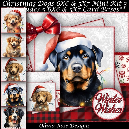 Christmas Dogs Mini Kit 3