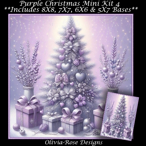 Purple Christmas Mini Kit 4