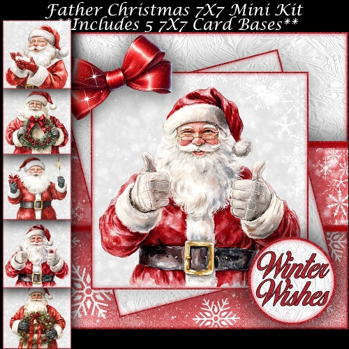 Father Christmas Mini Kit 7X7