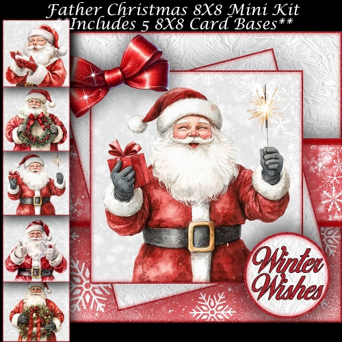 Father Christmas Mini Kit 8X8