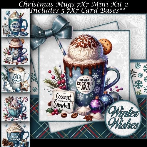 Christmas Mugs Mini Kit 2 7X7