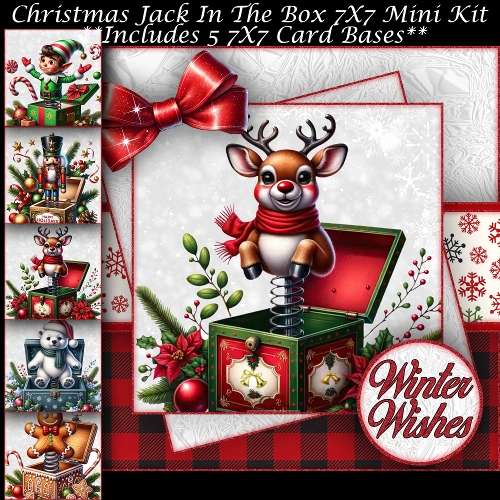Christmas Jack In The Box Mini Kit 7X7