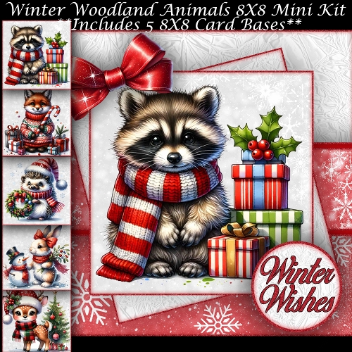 cup1400165_104105 - Winter Woodland Animals Mini Kit 8X8