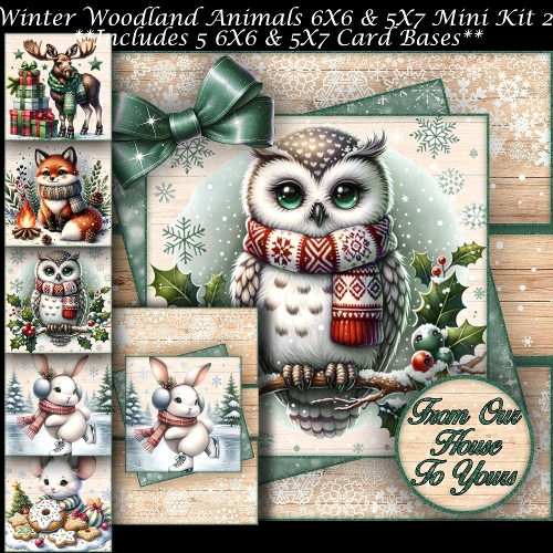 Winter Woodland Animals Mini Kit 2