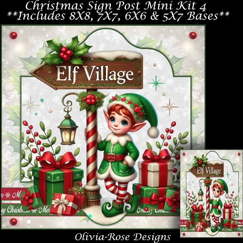 Christmas Sign Post Mini Kit 4