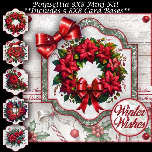 Poinsettia Mini Kit 8X8