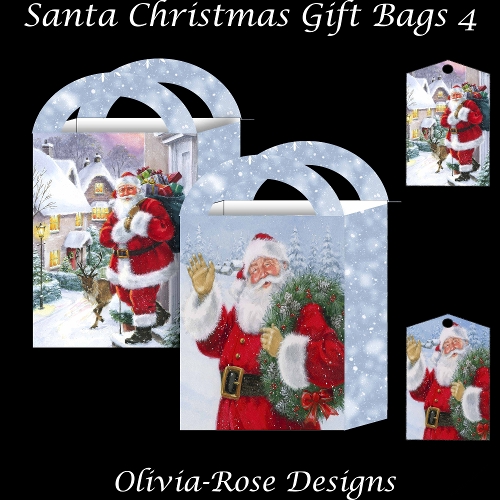 Santa Christmas Gift Bags 4