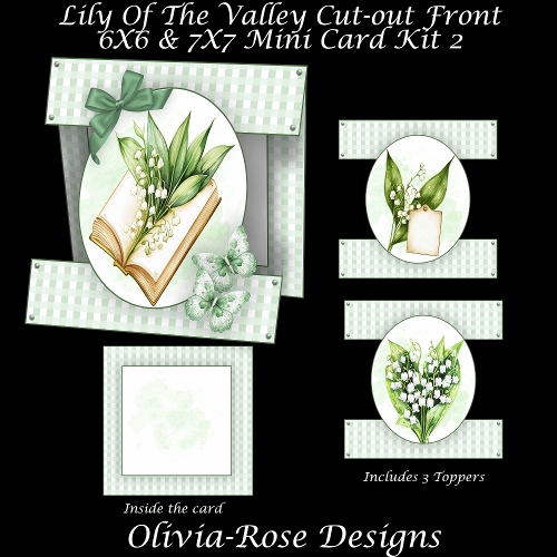 cup1417703_104105 - Lily Of The Valley  Cut-out Front Card Mini Kit 2