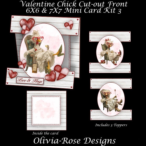 cup1418498_104105 - Valentine Chick Cut-out Front Card Mini Kit 3