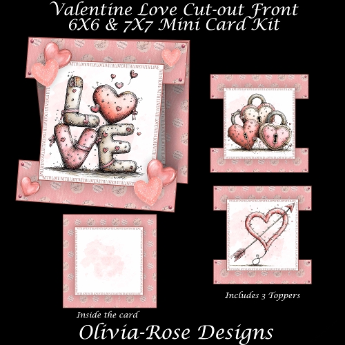cup1418879_104105 - Valentine Love Cut-out Front Card Mini Kit 