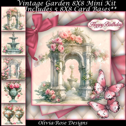 Vintage Garden Mini Kit 8X8