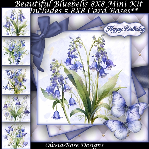 Beautiful Bluebells Mini Kit 8X8