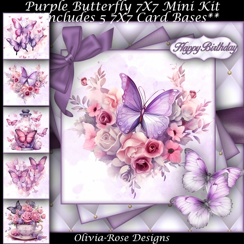 cup1423178_104105 - Purple Butterfly Mini Ki 7X7