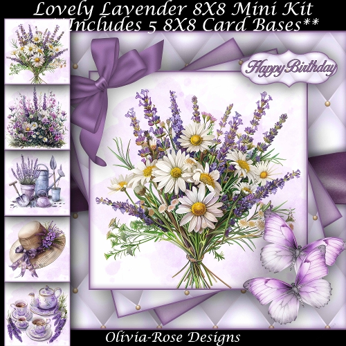 Lovely Lavender Mini Kit 8X8