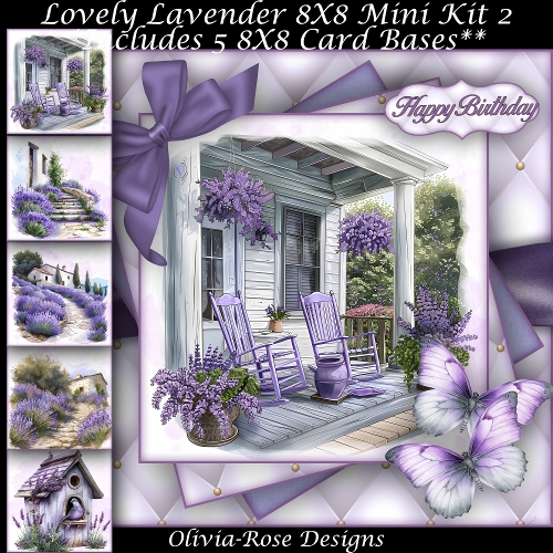 Lovely Lavender Mini Kit 2 8X8