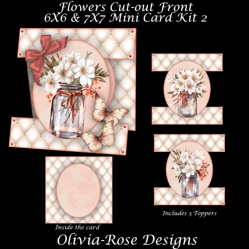 Flowers Cut-out Front Card Mini Kit 2