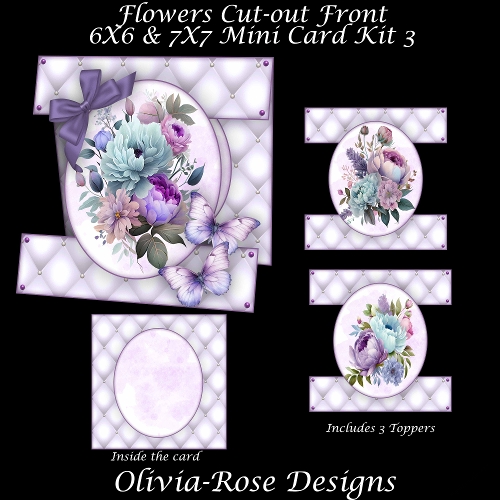 Flowers Cut-out Front Card Mini Kit 3